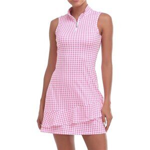 🎾 Women’s Sleeveless Tennis & Golf Dress – Ruffle Hem, Inner Shorts💕